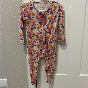 Gigi and Max 24M Floral Kids Footie